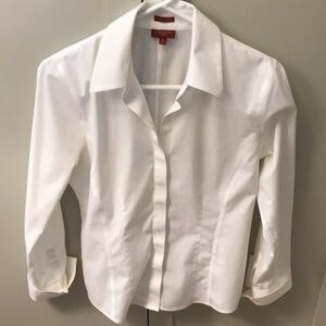 Talbots Wrinkle Resistant White Shirt. P8
